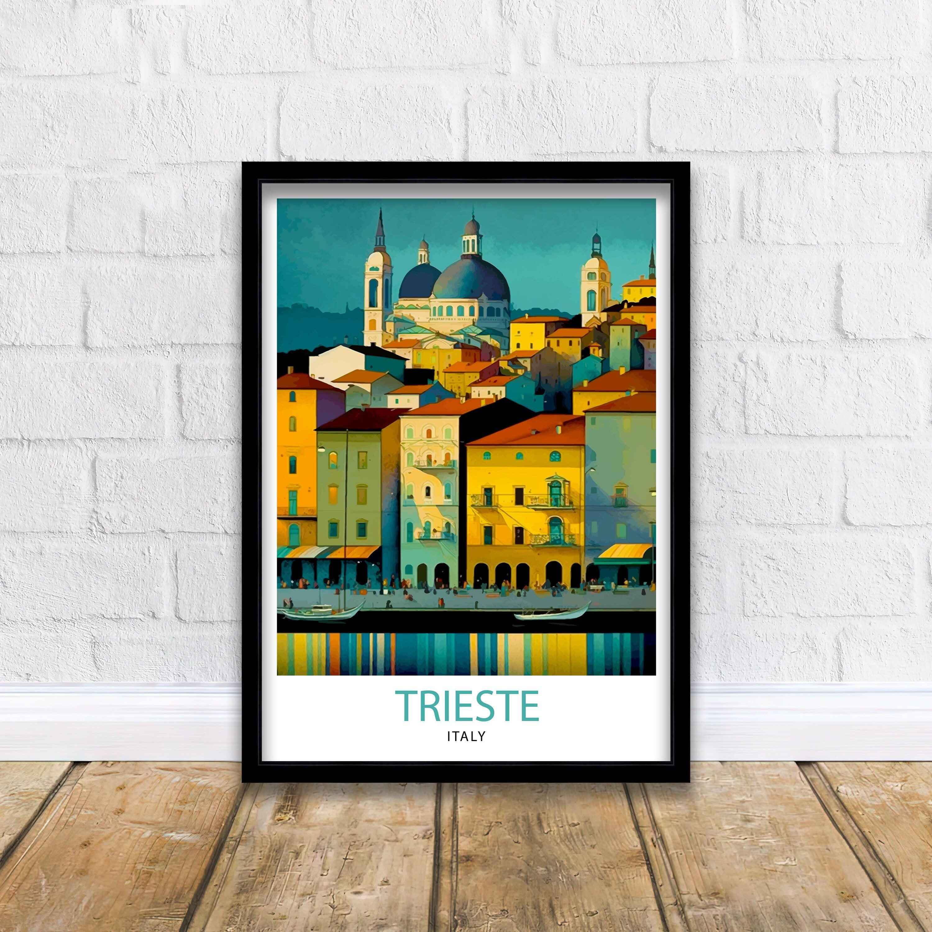 Trieste Italy Travel Print Trieste Wall Art Trieste Home Decor Italy Travel Poster Trieste Illustration Trieste Gift