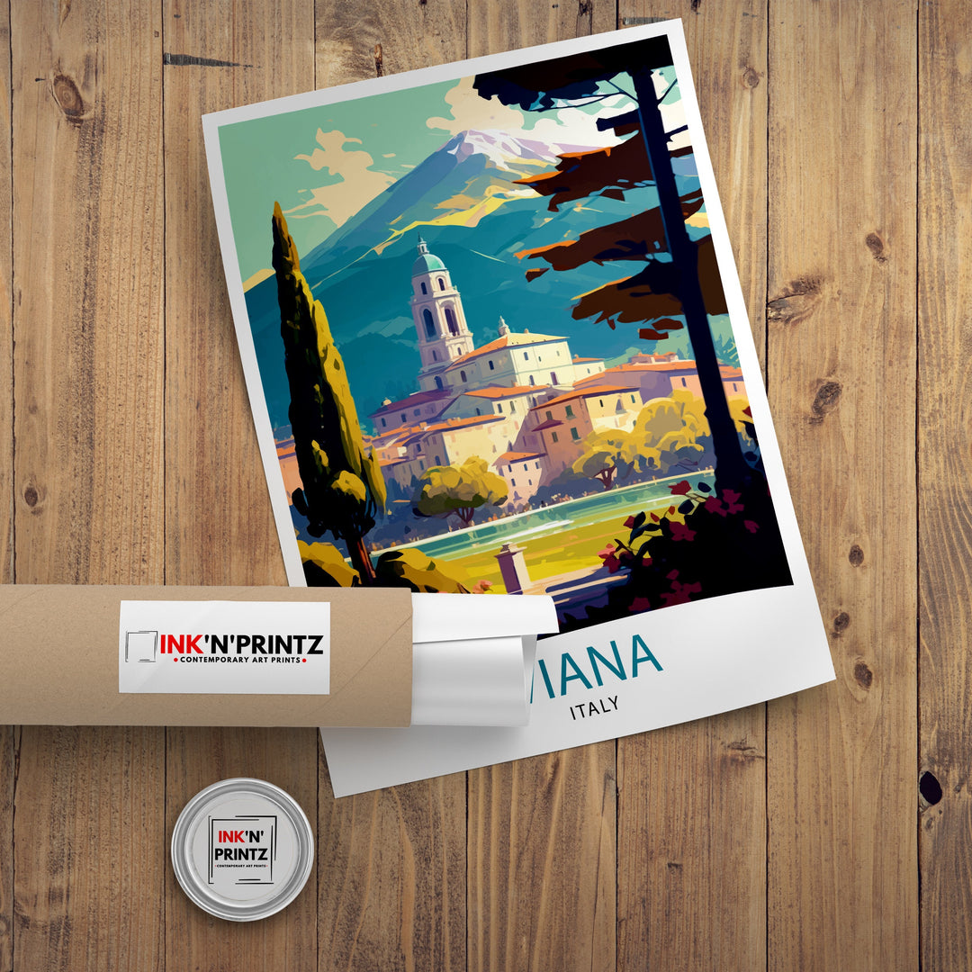 Viana Italy Travel Poster Viana