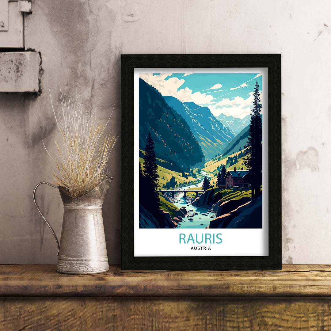 Rauris Austria Travel Poster Rauris