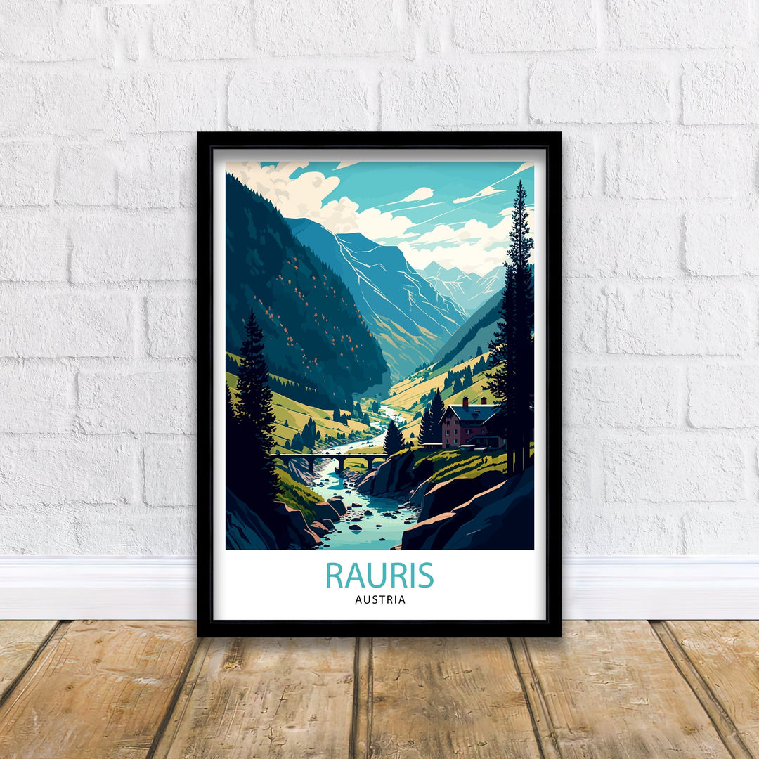 Rauris Austria Travel Poster Rauris