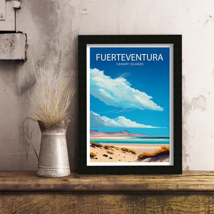 Fuerteventura Canary Islands Travel Poster Fuerteventura