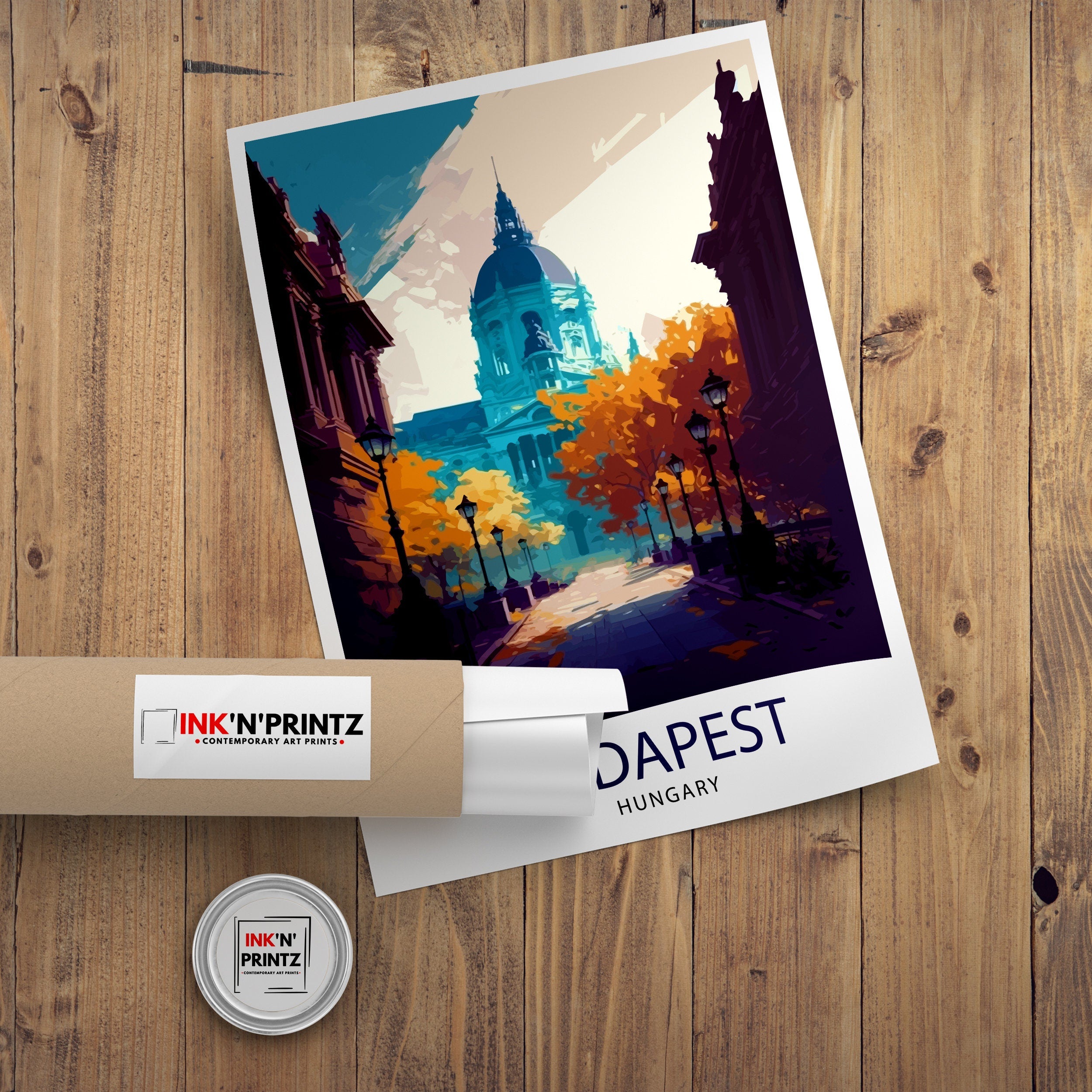 Budapest Hungary Travel Print Budapest Wall Art Budapest Home Decor Budapest Illustration Hungary Travel Poster Budapest Gift, Hungary Wall