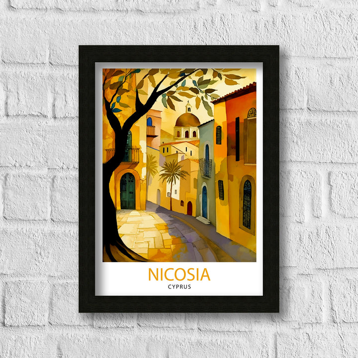 Nicosia Cyprus Travel Print Nicosia Wall Art Nicosia Home Decor Nicosia Illustration Travel Poster Gift For Cyprus Home Decor