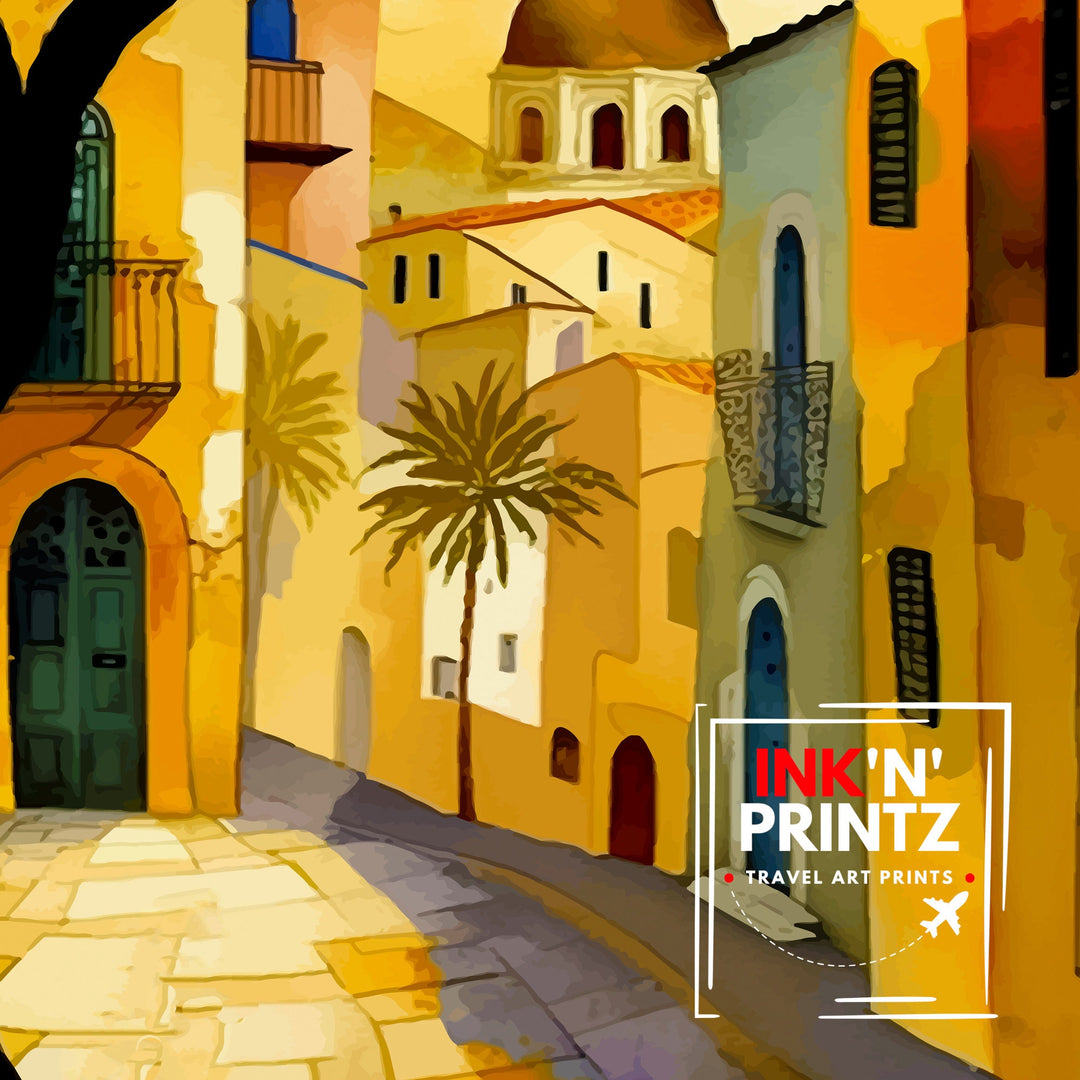 Nicosia Cyprus Travel Print Nicosia Wall Art Nicosia Home Decor Nicosia Illustration Travel Poster Gift For Cyprus Home Decor