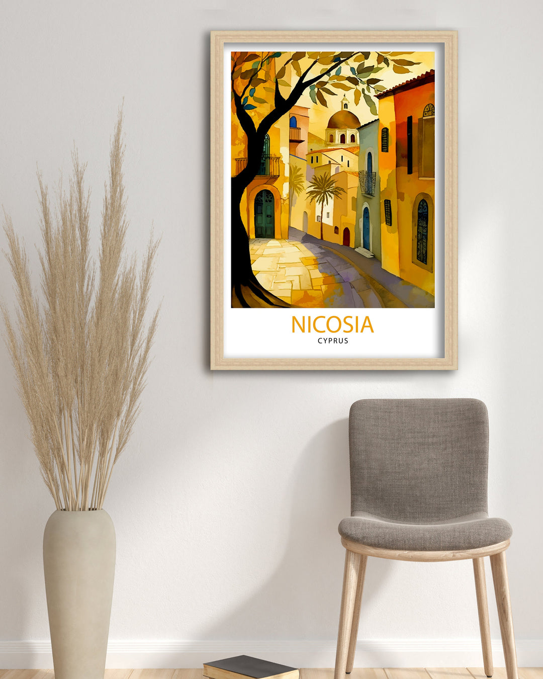 Nicosia Cyprus Travel Print Nicosia Wall Art Nicosia Home Decor Nicosia Illustration Travel Poster Gift For Cyprus Home Decor