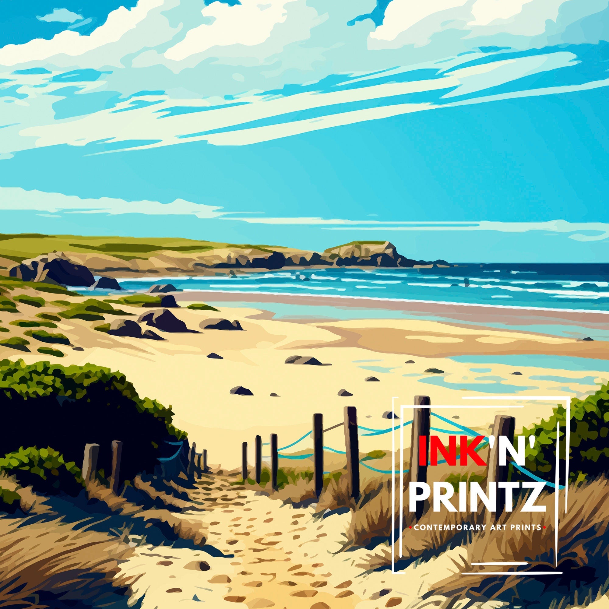 Cowell Ranch Beach Print | California Coastline Wall Art