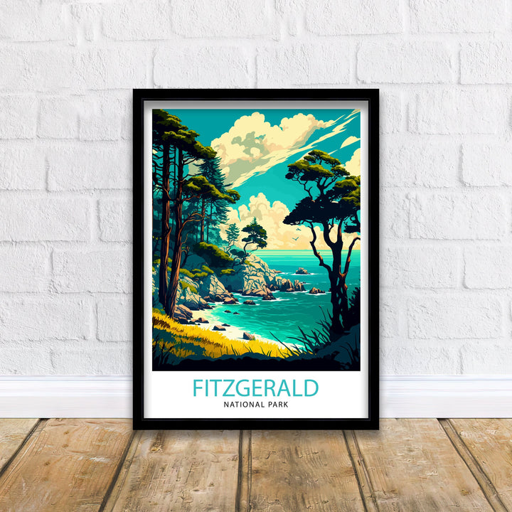 Fitzgerald California Travel Poster