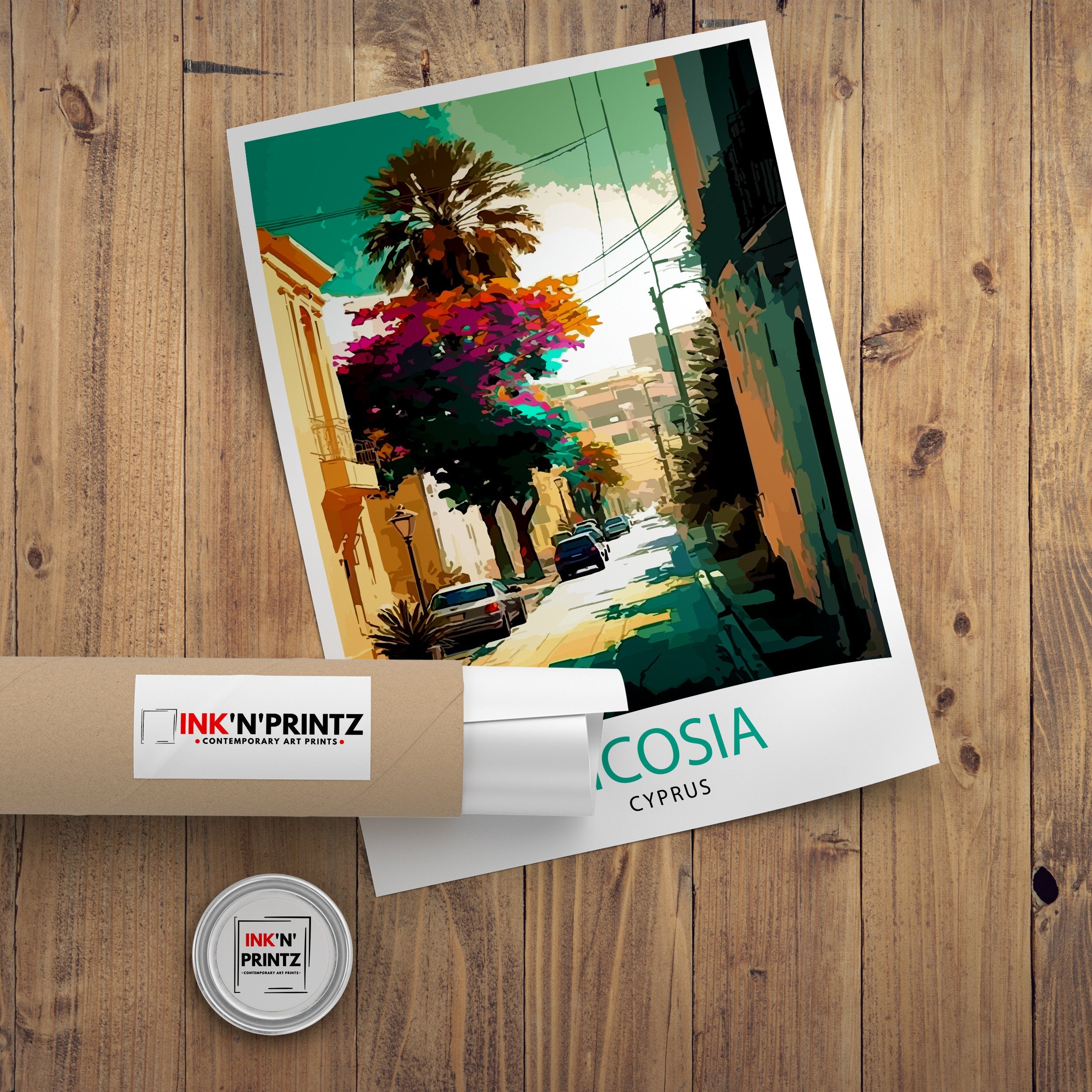 Nicosia Cyprus Travel Print Nicosia Wall Decor Cyprus Home Living Decor Nicosia Illustration Travel Poster Gift For Cyprus Cyprus Home Decor