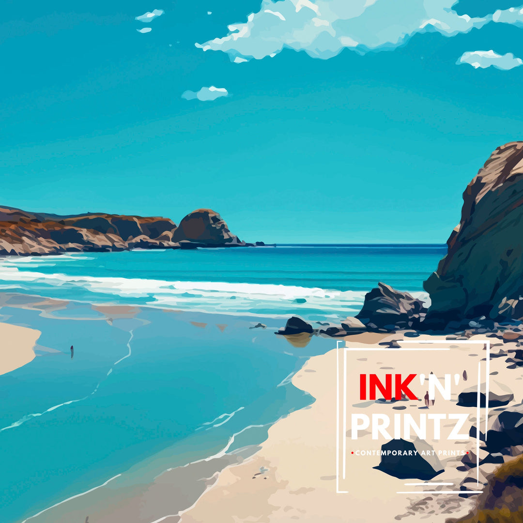 Salt Creek Beach California Travel Print| Poster Beach Wall Art Coastal Decor, California Wall Decor Surfing Poster Ocean Art Beach House