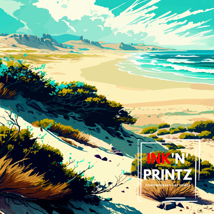 Salt Creek Beach California Travel Print| Poster Beach Wall Art Coastal Decor, California Wall Decor Surfing Poster Ocean Art Beach House