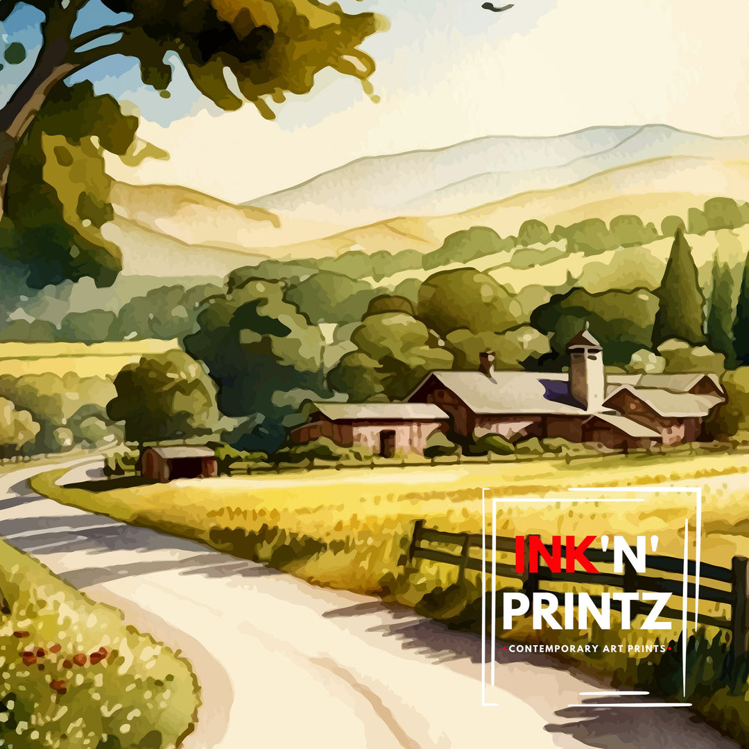 Sonoma California Travel Poster