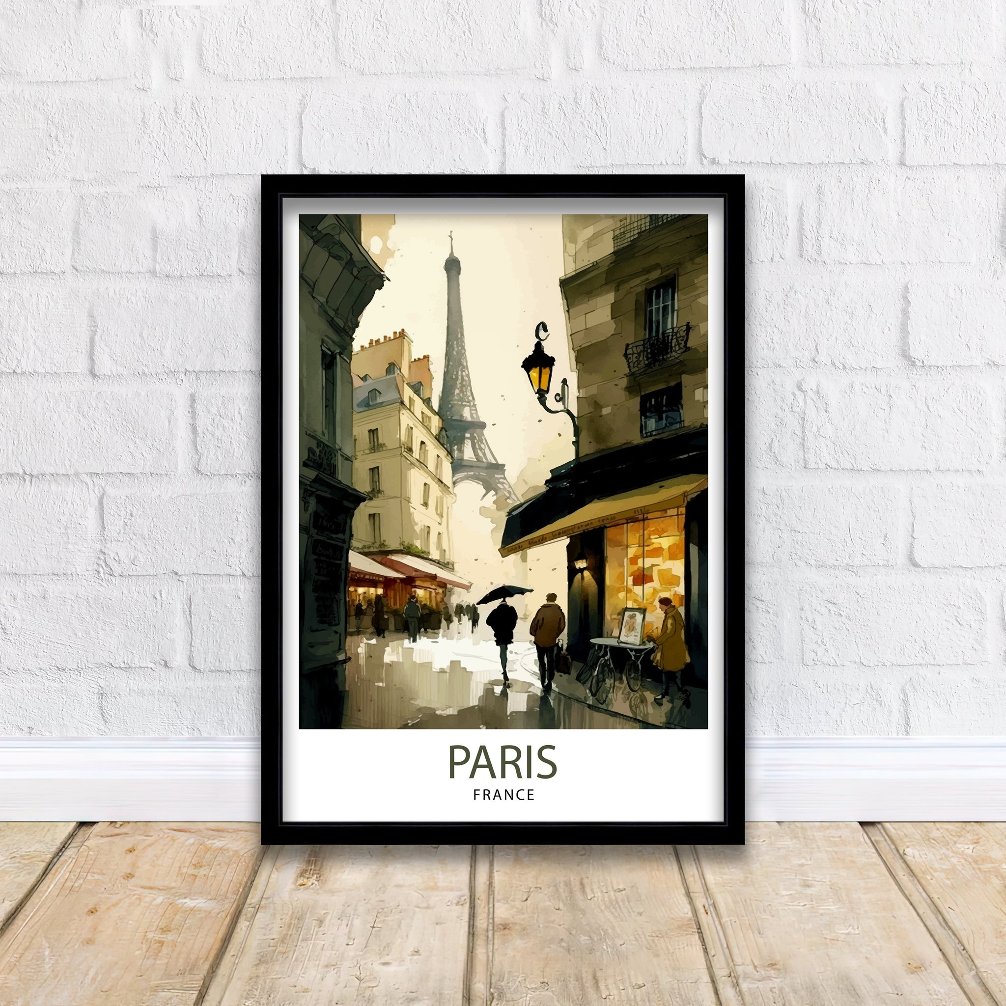 Paris France Travel Print Paris Wall Decor Paris Home Living Decor Paris Illustration Travel Poster Gift for Paris Lovers, France Home Decor