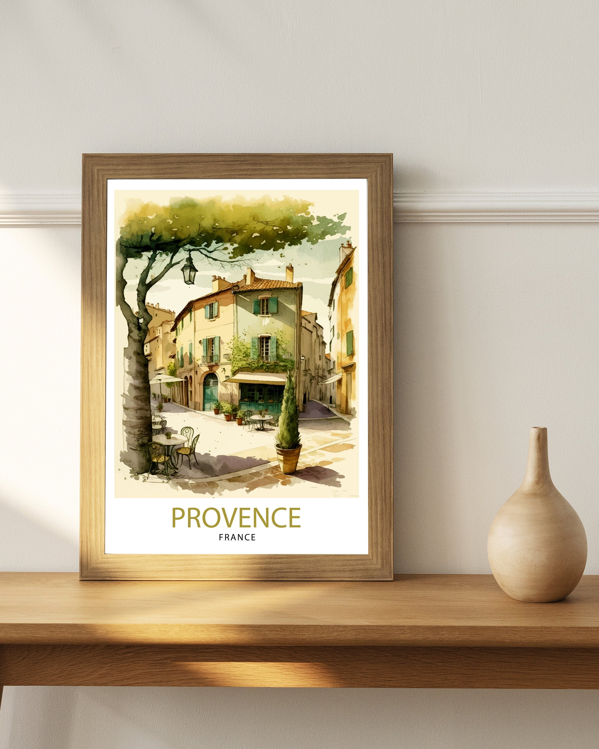 Provence France Travel Print Provence Wall Art French Country Decor Travel Poster Gift For France Lovers Provence Home Decor