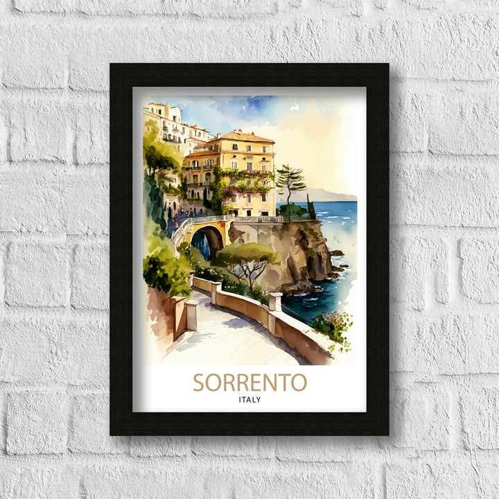 Sorrento Italy Travel Poster Sorrento Wall Art Sorrento Home Decor Sorrento Travel Poster Sorrento Illustration Sorrento Art Poster Sorrento