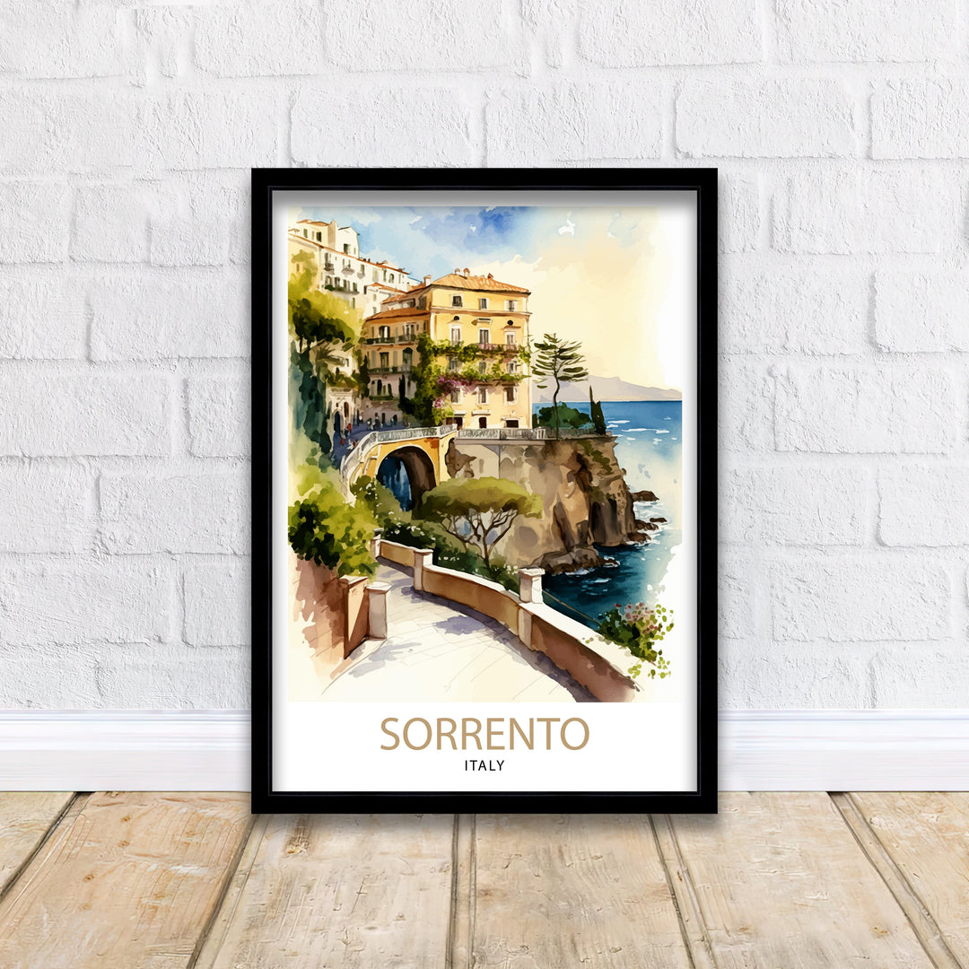 Sorrento Italy Travel Poster Sorrento Wall Art Sorrento Home Decor Sorrento Travel Poster Sorrento Illustration Sorrento Art Poster Sorrento