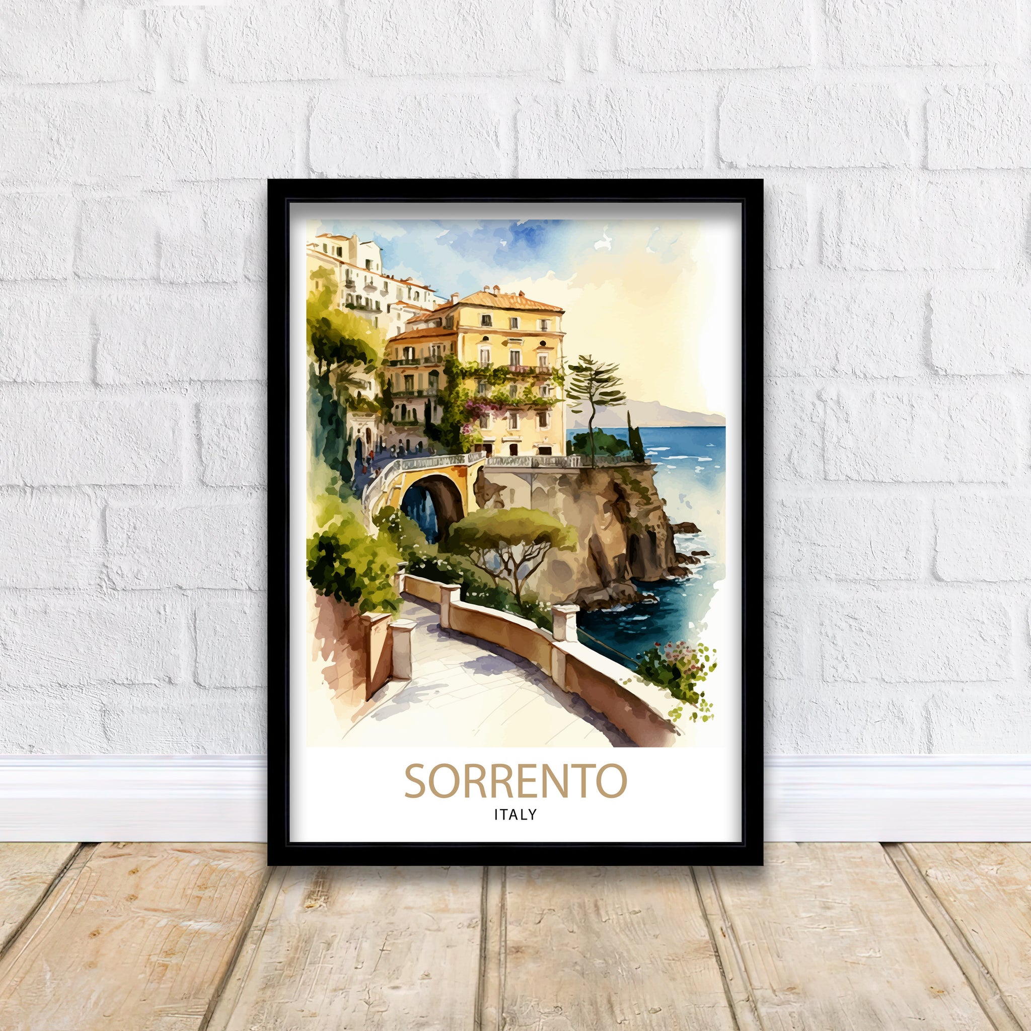 Sorrento Italy Travel Print Sorrento Wall Art Sorrento Home Decor Sorrento Travel Poster Sorrento Illustration Sorrento Art Print Sorrento