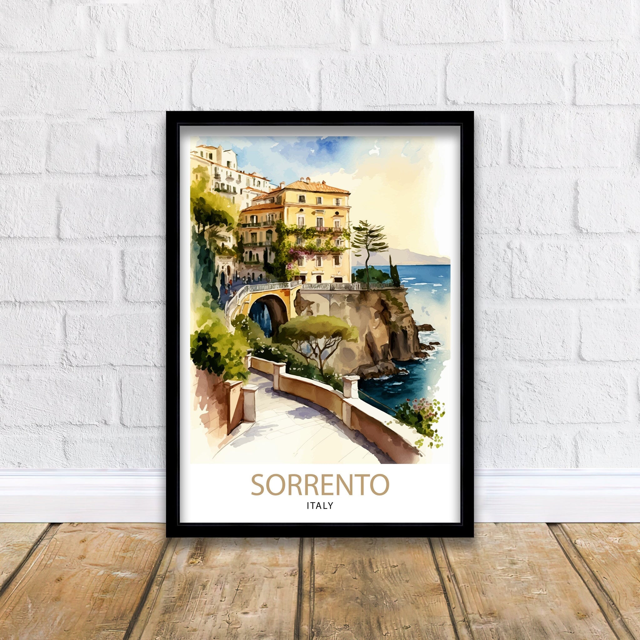 Sorrento Italy Travel Print Sorrento Wall Art Sorrento Home Decor Sorrento Travel Poster Sorrento Illustration Sorrento Art Print Sorrento