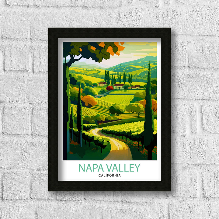 Napa Valley California Travel Poster