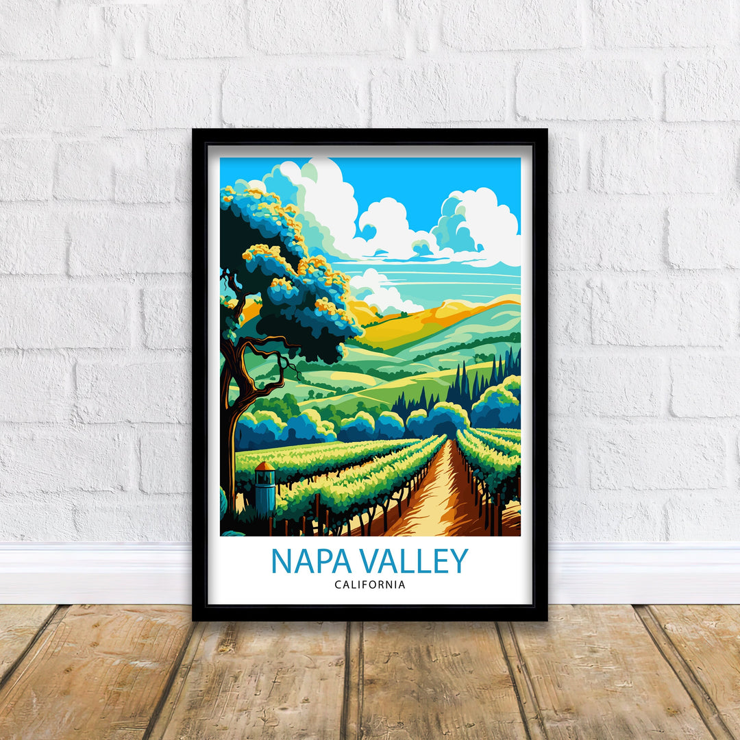 Napa Valley California Travel Poster