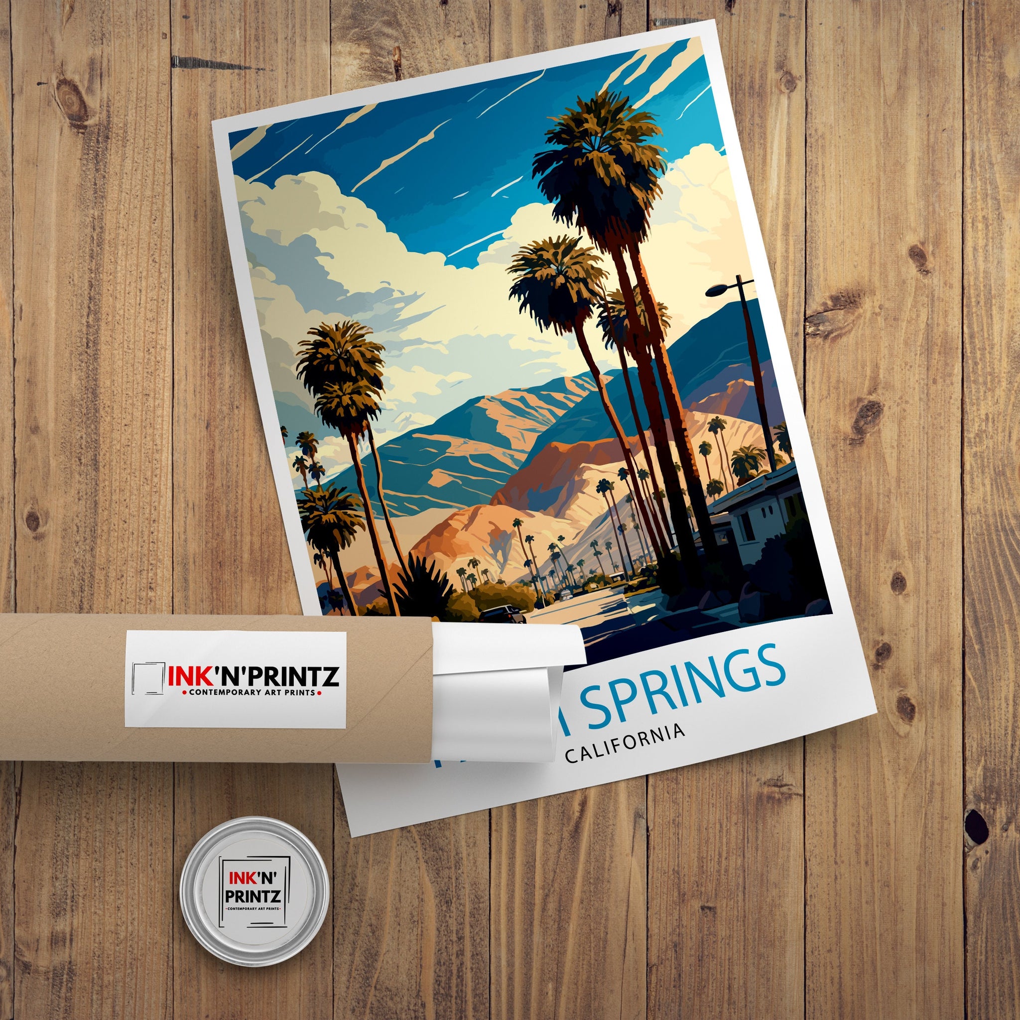Palm Springs California Travel Print| Palm Springs Wall Art Palm Springs Home Decor Palm Springs Travel Poster Palm Springs Art Print
