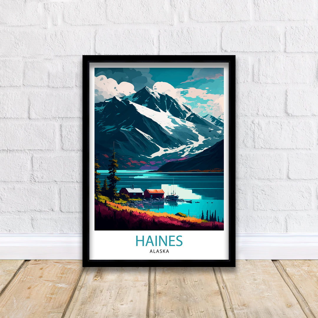 Haines Alaska Travel Print Haines Wall Art Alaska Landscape Decor Travel Poster Haines Scenic Print Home Decor