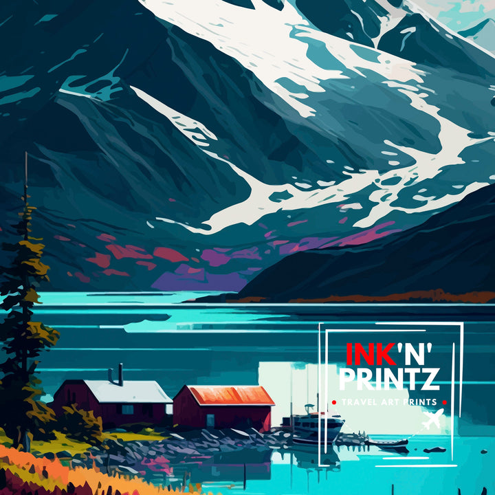 Haines Alaska Travel Print Haines Wall Art Alaska Landscape Decor Travel Poster Haines Scenic Print Home Decor