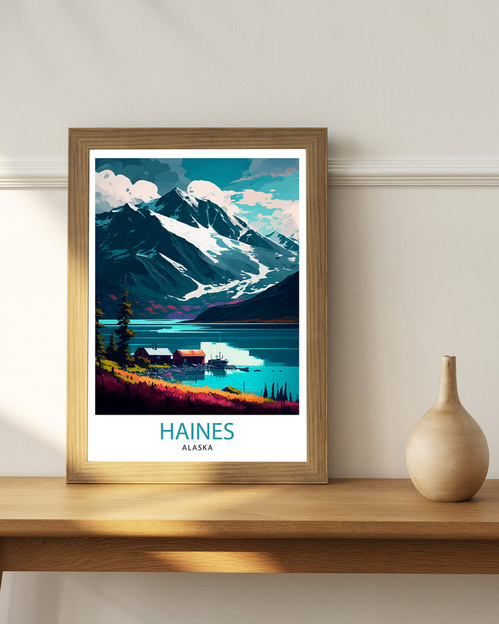Haines Alaska Travel Print Haines Wall Art Alaska Landscape Decor Travel Poster Haines Scenic Print Home Decor