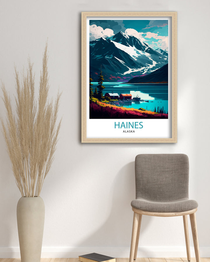 Haines Alaska Travel Print Haines Wall Art Alaska Landscape Decor Travel Poster Haines Scenic Print Home Decor