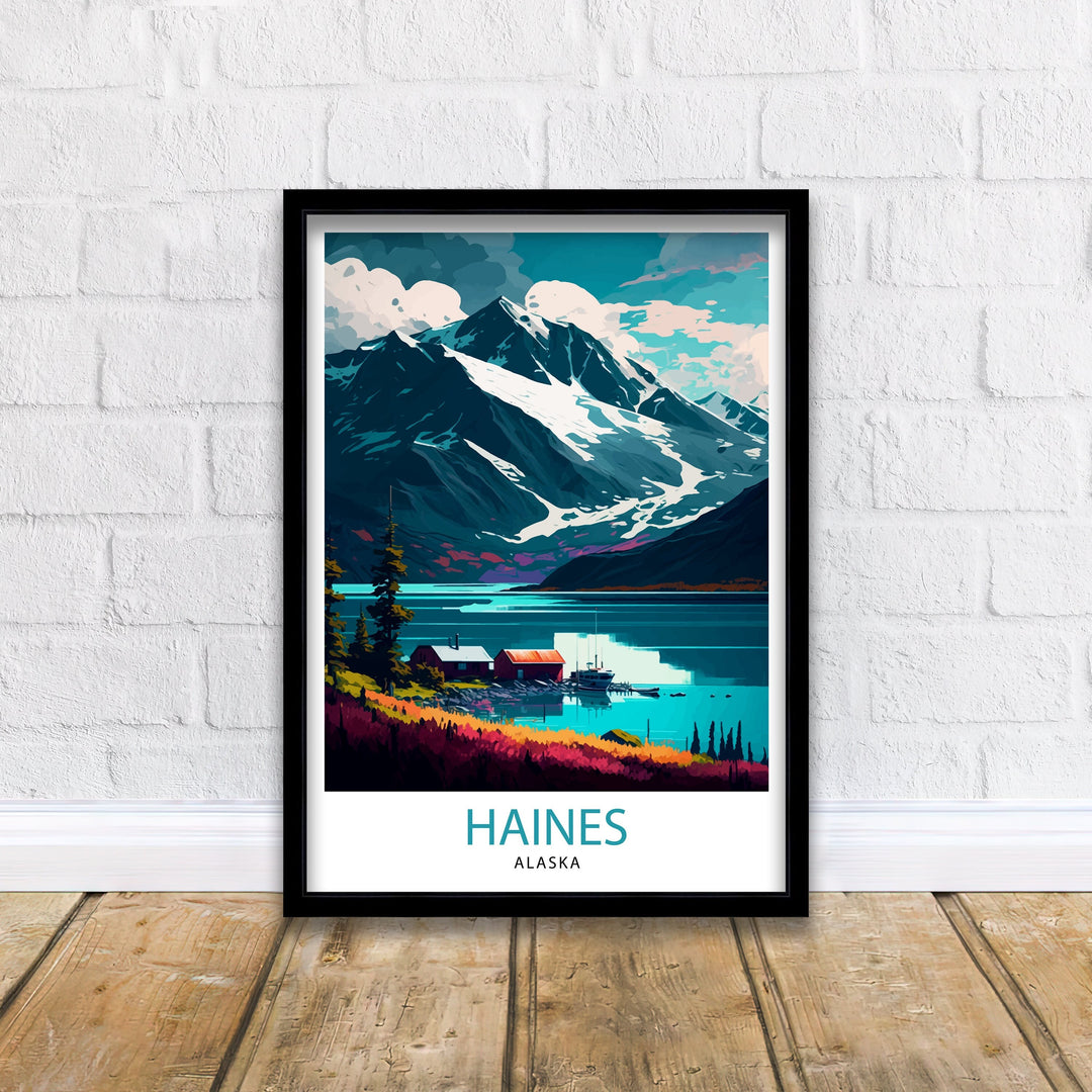 Haines Alaska Travel Print Haines Wall Art Alaska Landscape Decor Travel Poster Haines Scenic Print Home Decor