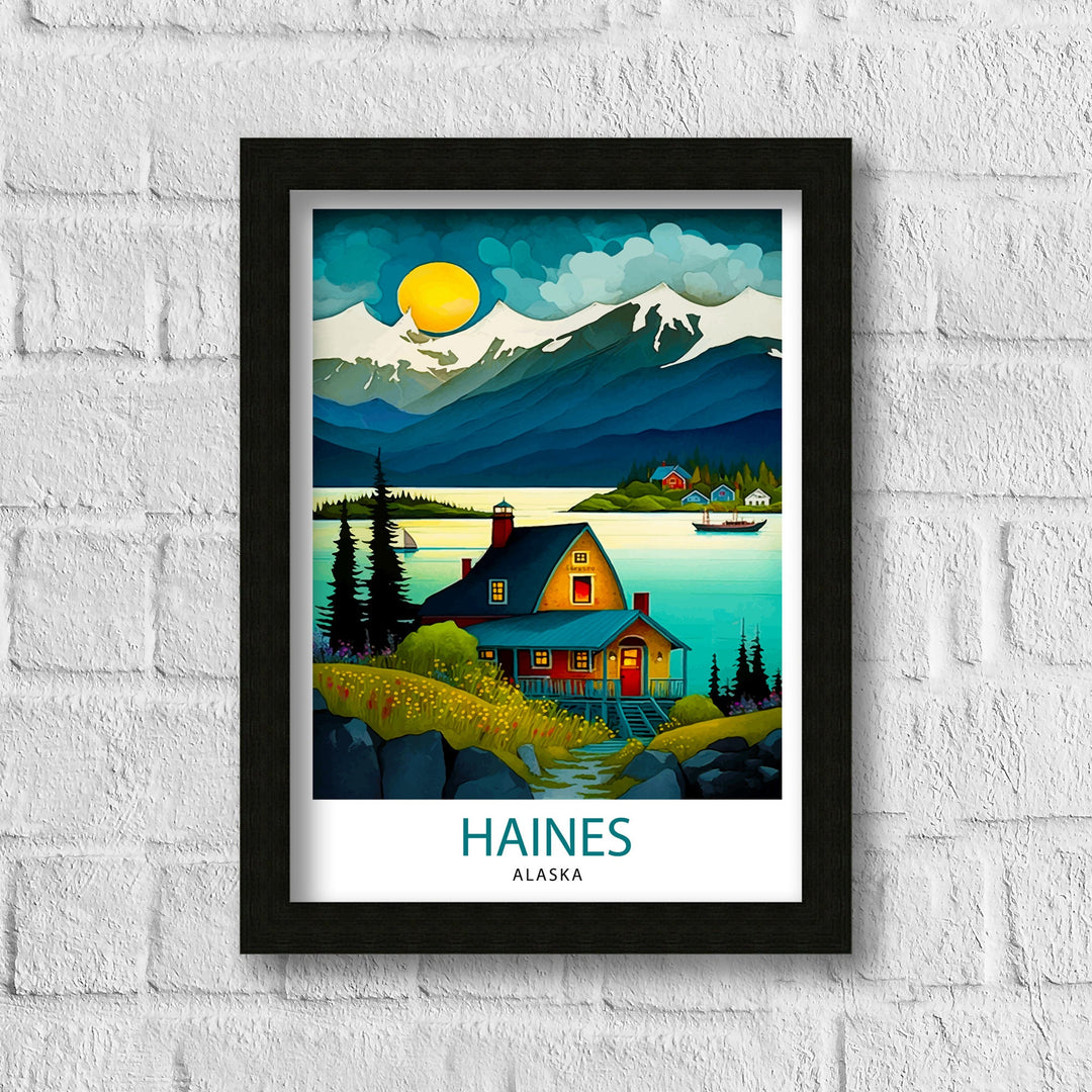 Haines Alaska Travel Print Haines Wall Art Alaska Landscape Decor Travel Poster Haines Scenic Print Home Decor