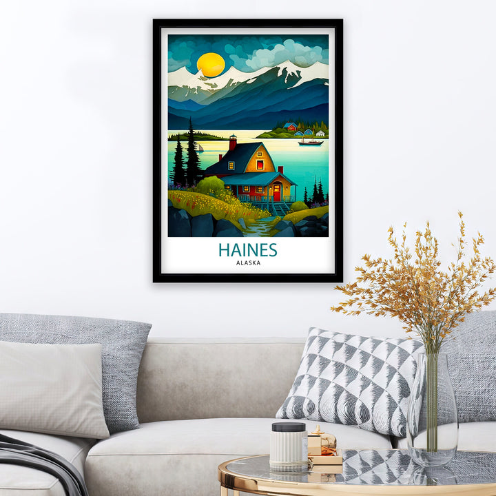 Haines Alaska Travel Print Haines Wall Art Alaska Landscape Decor Travel Poster Haines Scenic Print Home Decor