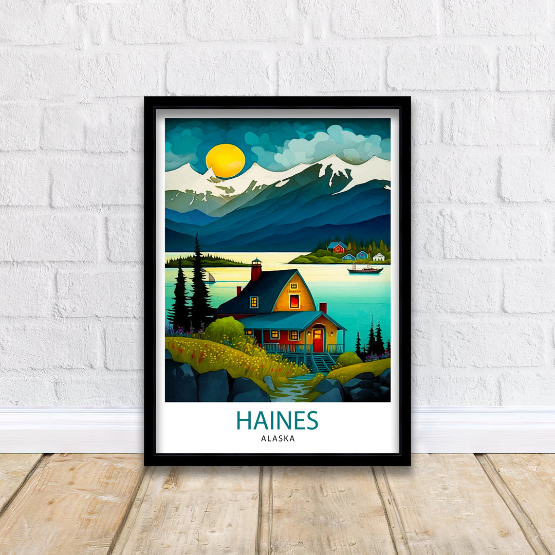 Haines Alaska Travel Print Haines Wall Art Alaska Landscape Decor Travel Poster Haines Scenic Print Home Decor