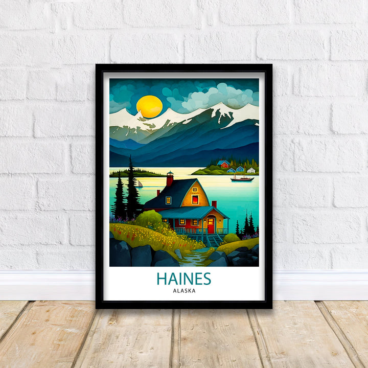 Haines Alaska Travel Print Haines Wall Art Alaska Landscape Decor Travel Poster Haines Scenic Print Home Decor