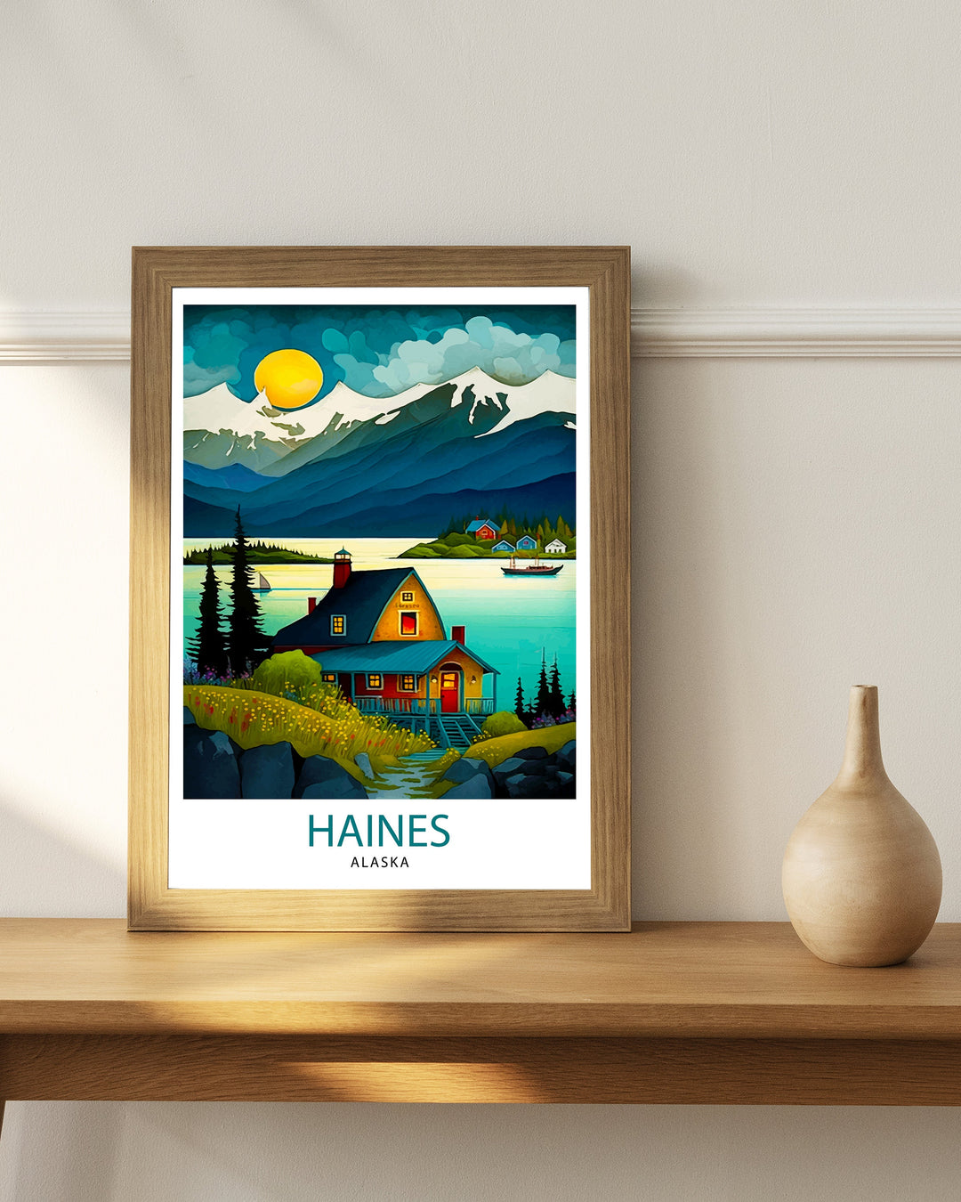 Haines Alaska Travel Print Haines Wall Art Alaska Landscape Decor Travel Poster Haines Scenic Print Home Decor