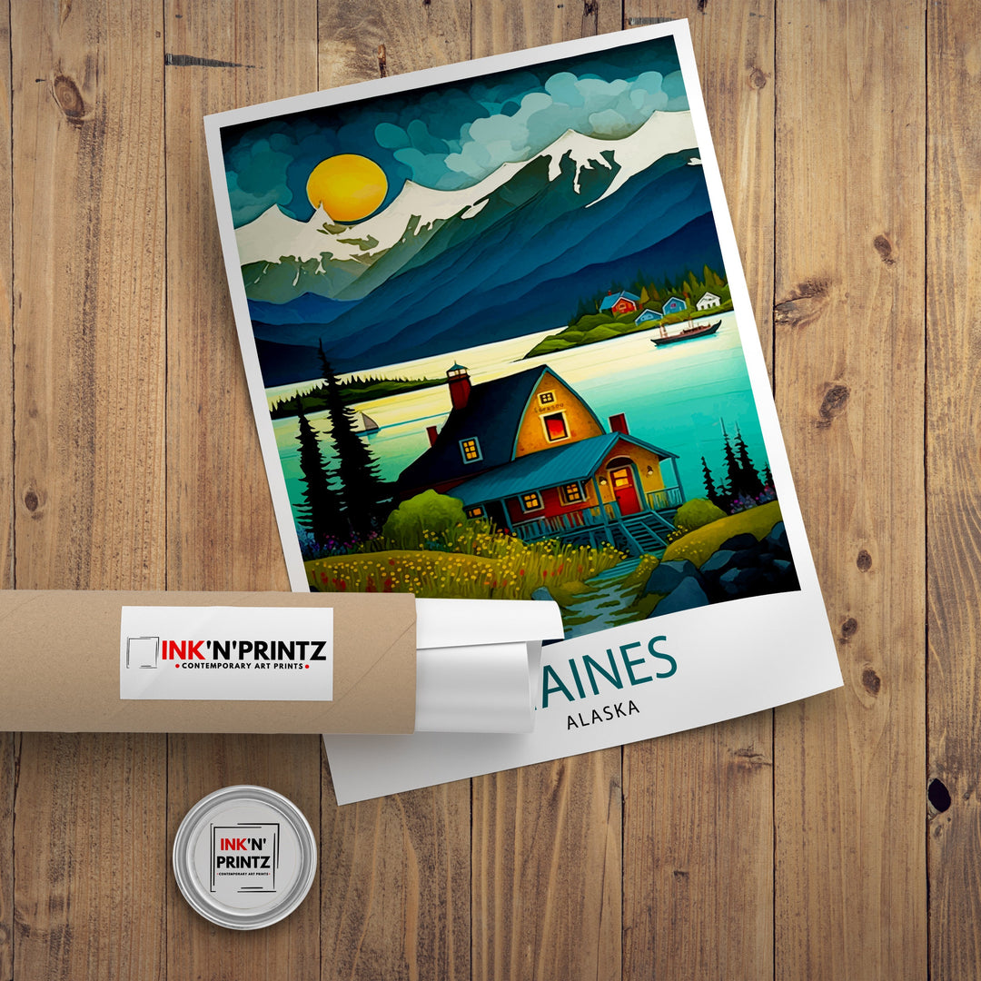 Haines Alaska Travel Print Haines Wall Art Alaska Landscape Decor Travel Poster Haines Scenic Print Home Decor