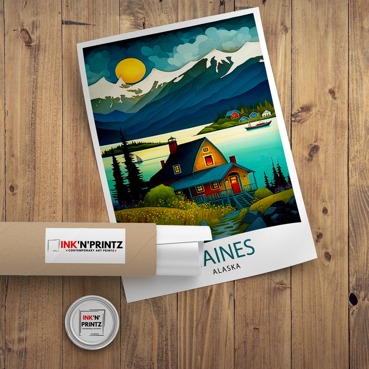 Haines Alaska Travel Print Haines Wall Art Alaska Landscape Decor Travel Poster Haines Scenic Print Home Decor
