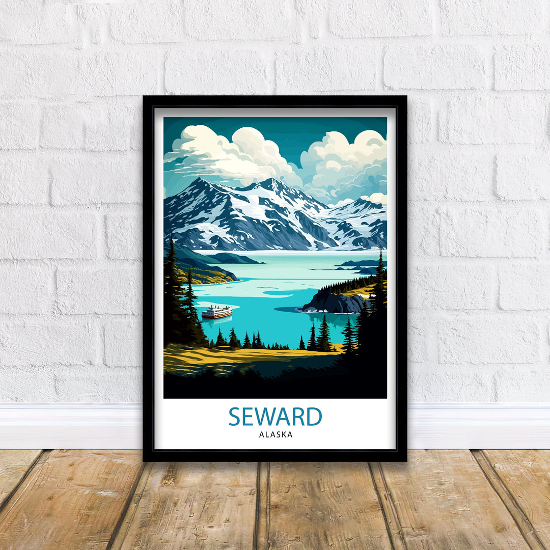 Seward Alaska Travel Poster