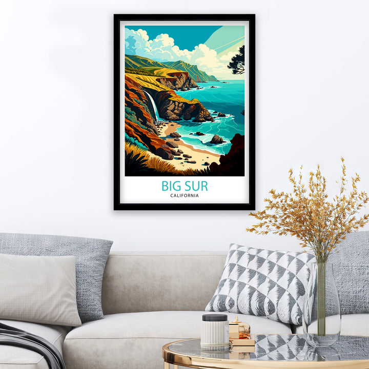 Big Sur California Travel Poster