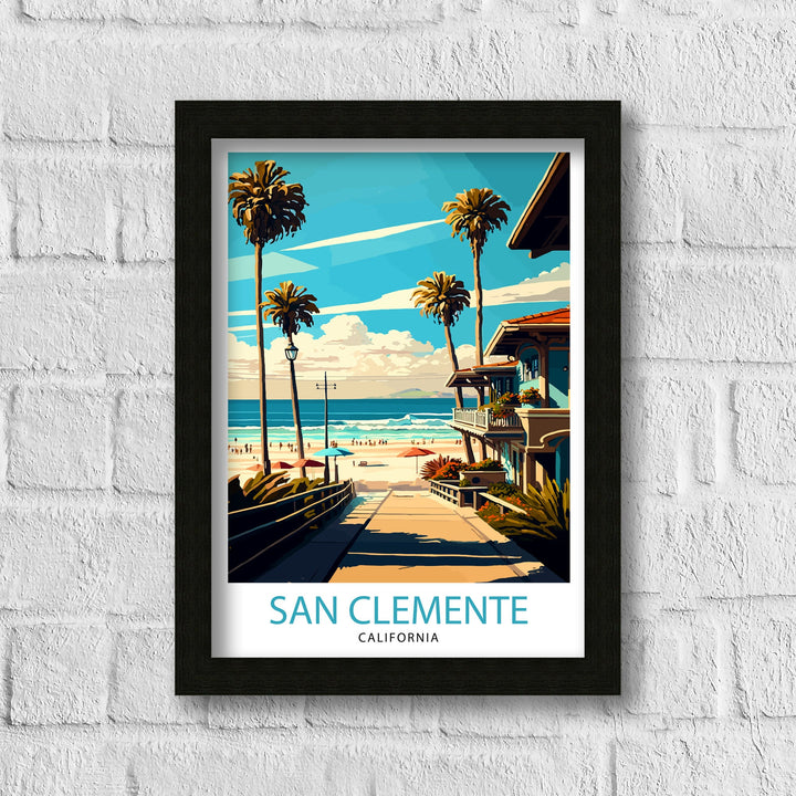 San Clemente California Travel Poster