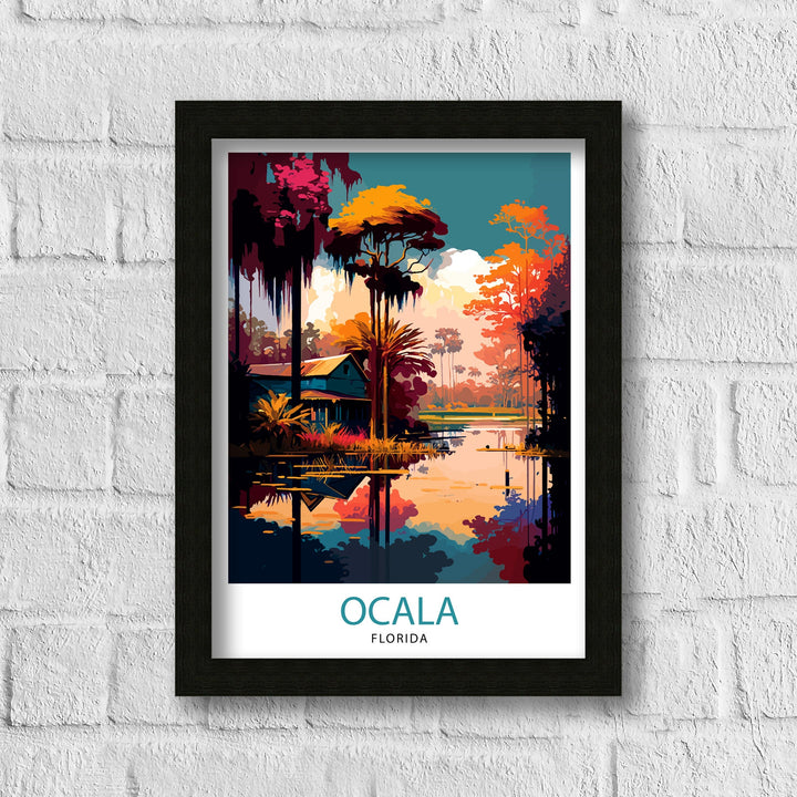 Ocala Florida Travel Poster