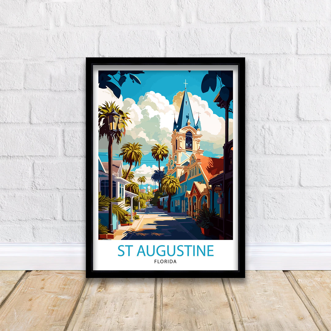 St Augustine Florida Travel Poster St Augustine