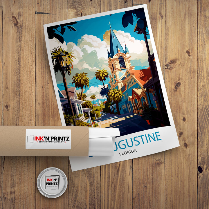 St Augustine Florida Travel Poster St Augustine