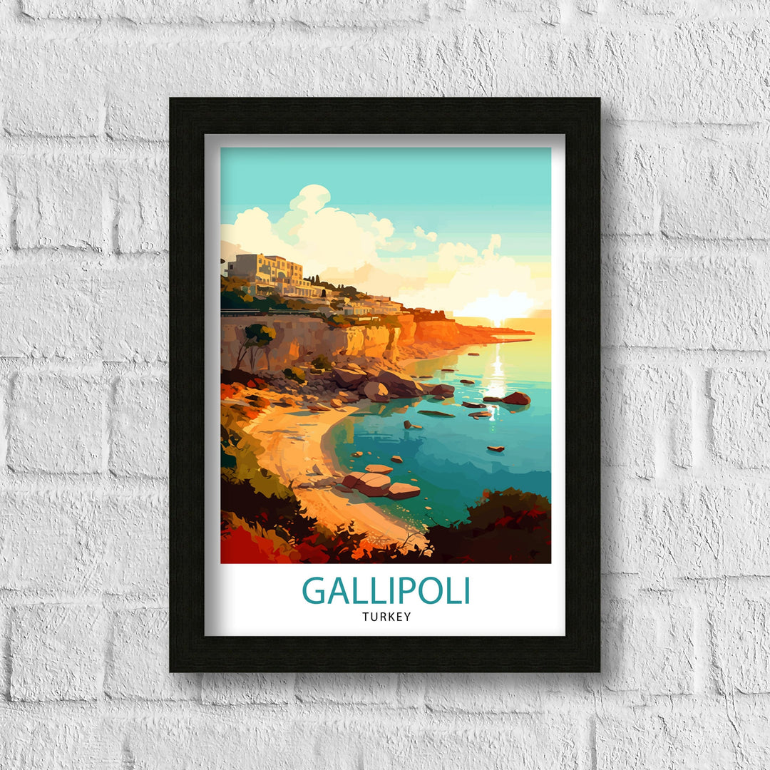 Gallipoli Turkey Travel Poster Gallipoli