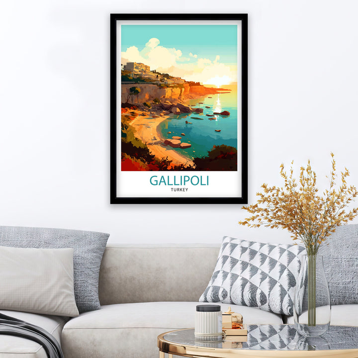 Gallipoli Turkey Travel Poster Gallipoli