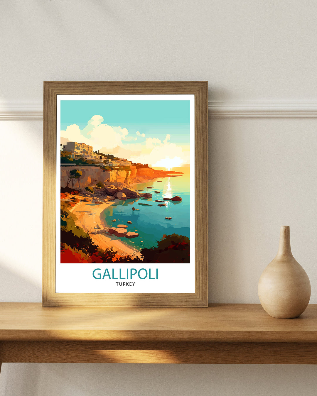 Gallipoli Turkey Travel Poster Gallipoli