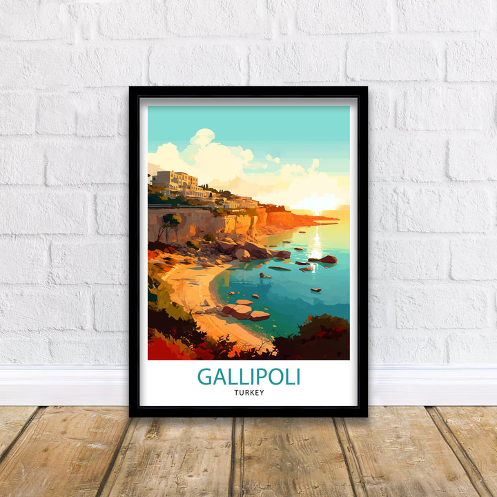 Gallipoli Turkey Travel Poster Gallipoli