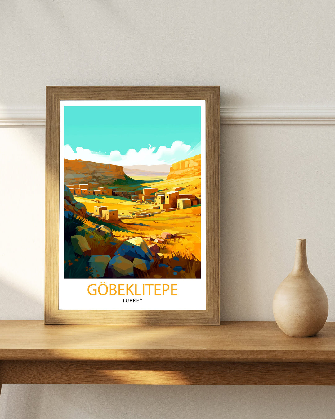 Göbeklitepe Turkey Travel Poster Göbeklitepe