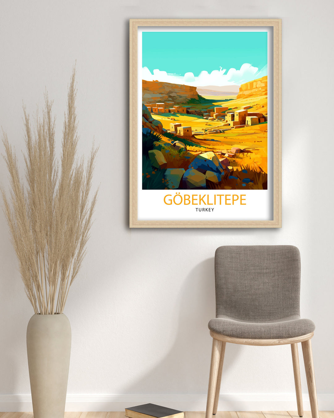 Göbeklitepe Turkey Travel Poster Göbeklitepe