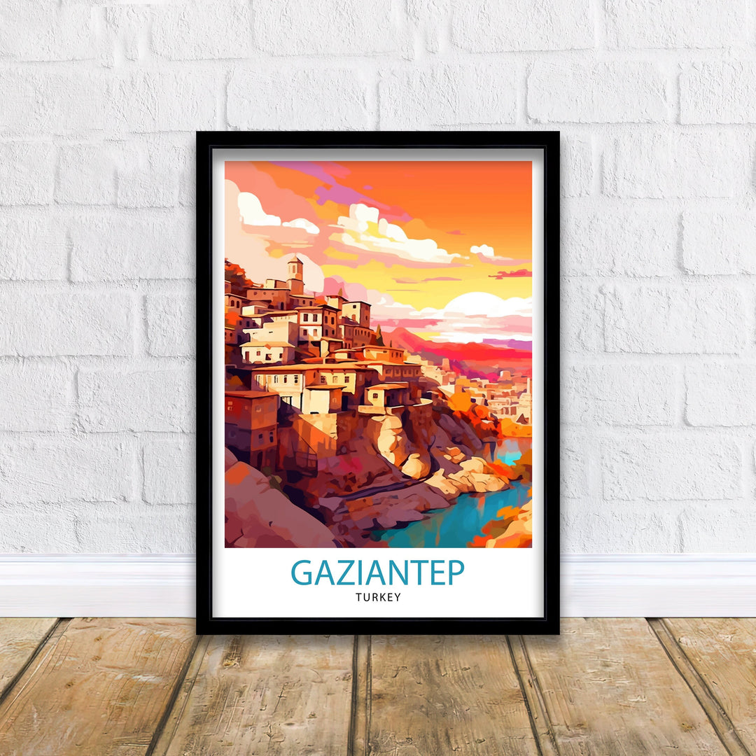 Gaziantep Turkey Travel Poster Gaziantep