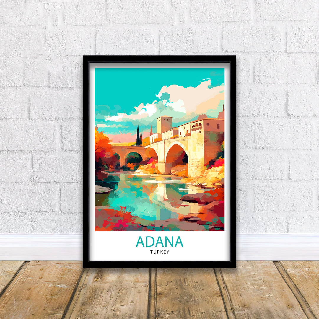 Adana Turkey Travel Poster Adana